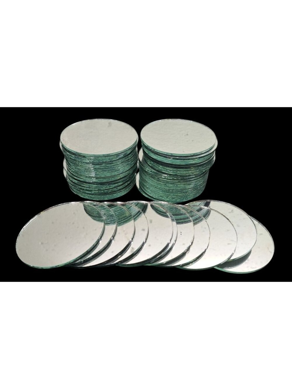 Round Glass Mirrors For Crafting Lot Of 60 DIY Projects Art 3 Inches Mosaic Wall